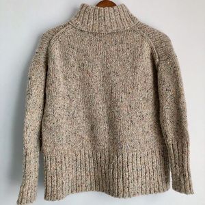 J.Crew wool/merino blend heather marled sweater